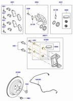 Brakepads set rear (Pos.2001)
