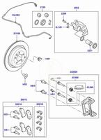 Repair kit pins brake caliper rear (Pos.2C500)