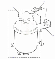 Cap reservoir power steering (Pos. 2)