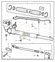 Steering rack assembly (Pos. 1)