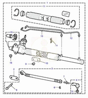Steering rack rubber set (Pos. 11)
