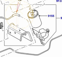 Fuel filter(Pos. 9155)