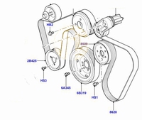 Drive belt (Pos.8620)