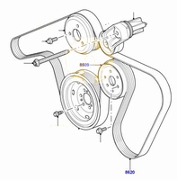 Drive belt (Pos.8620)