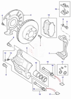 Piston Brake calipcer front  (Pos. 10)