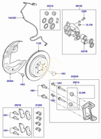 Bremsklotzen sensor Kabel Vorne (Pos. 14A382)