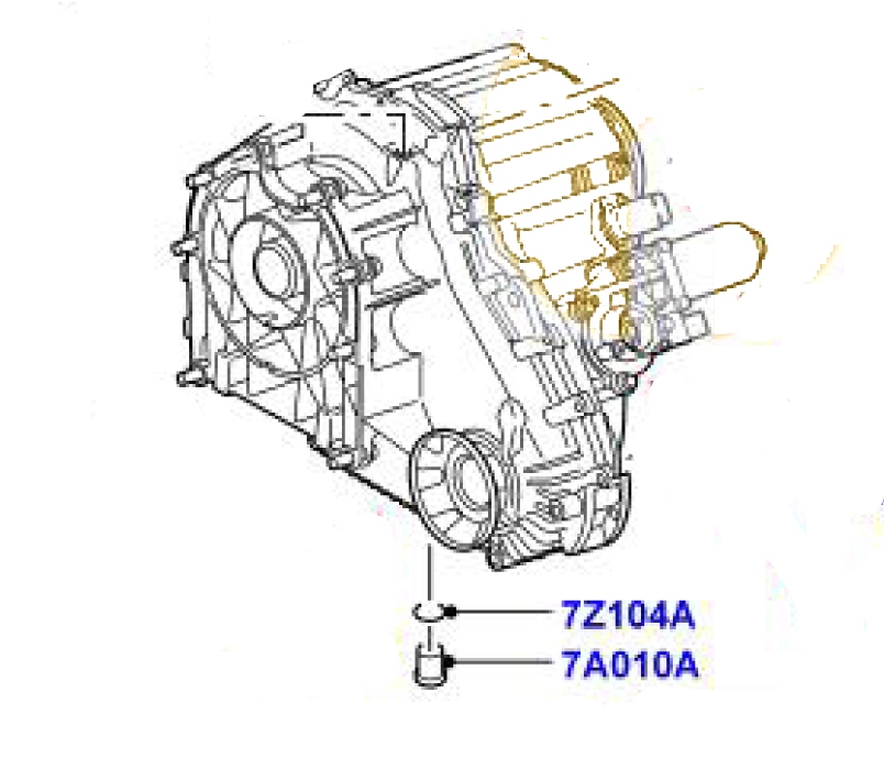 Öl Ablassschraubering Automatic Getriebe  (Pos. 7Z104A)