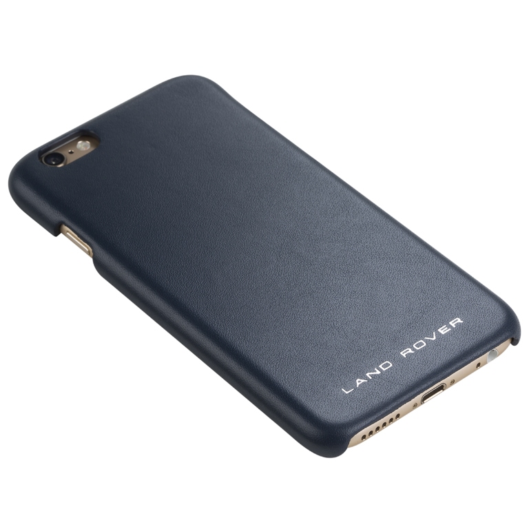 Leder IPhone 6+  behuizing - blauw