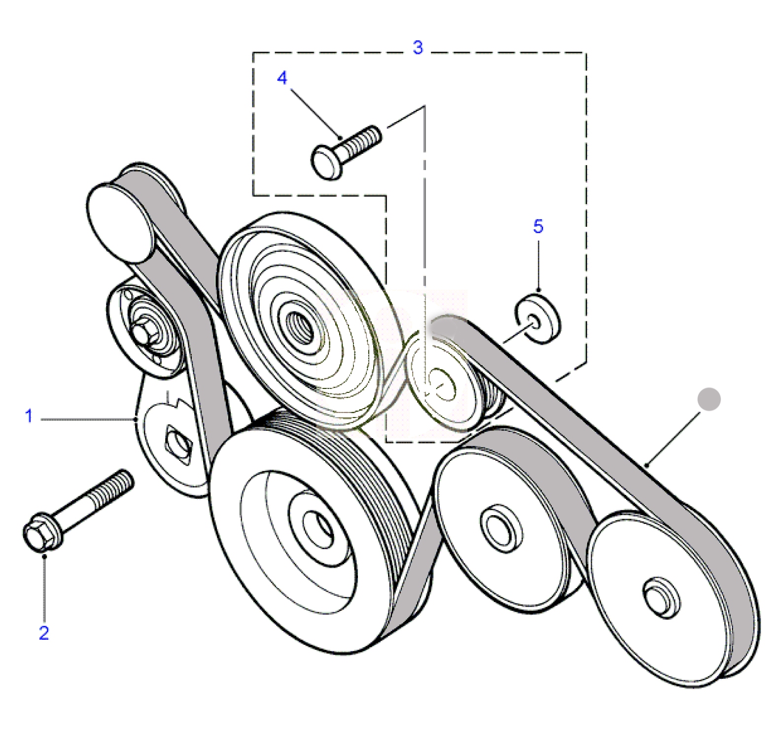 Multibelt **TD5 2.5L I5