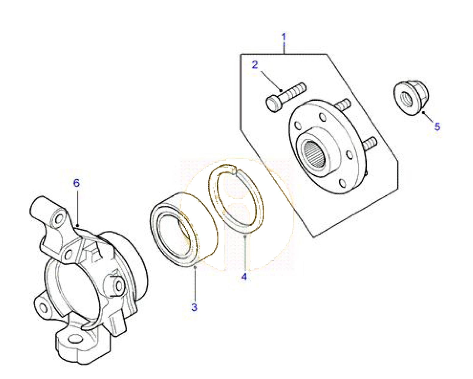 Wheel bearing (Pos. 3)