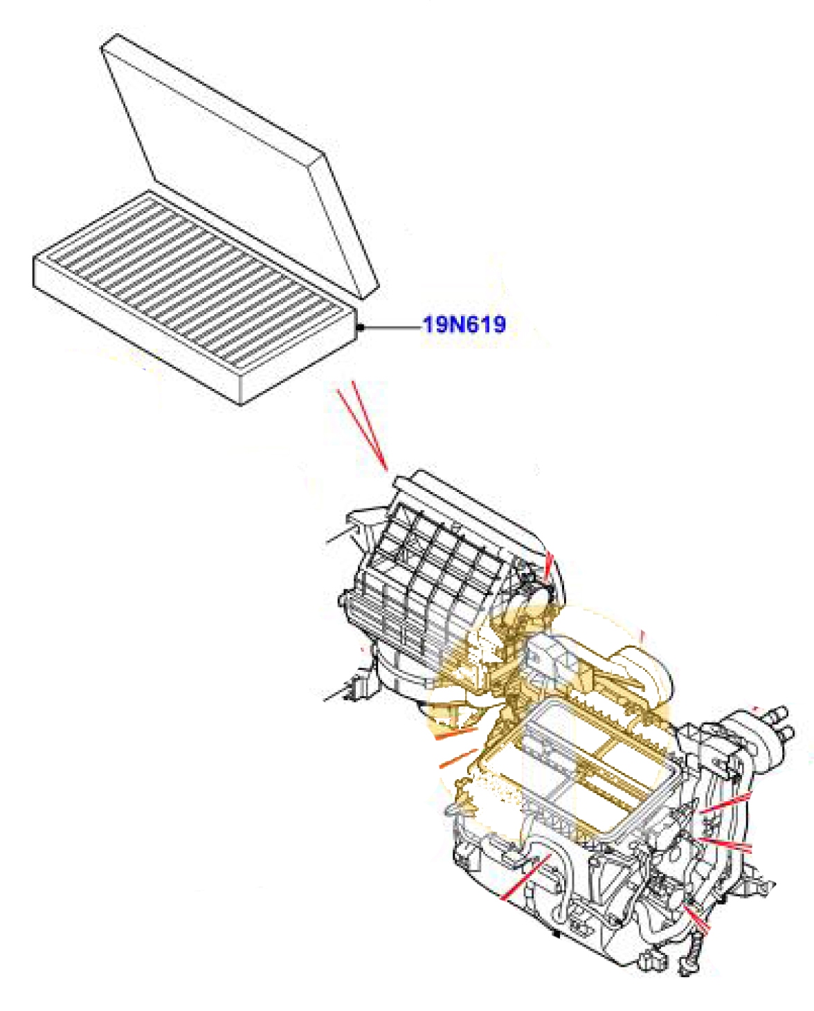 Pollenfilter (Pos. 19N619)