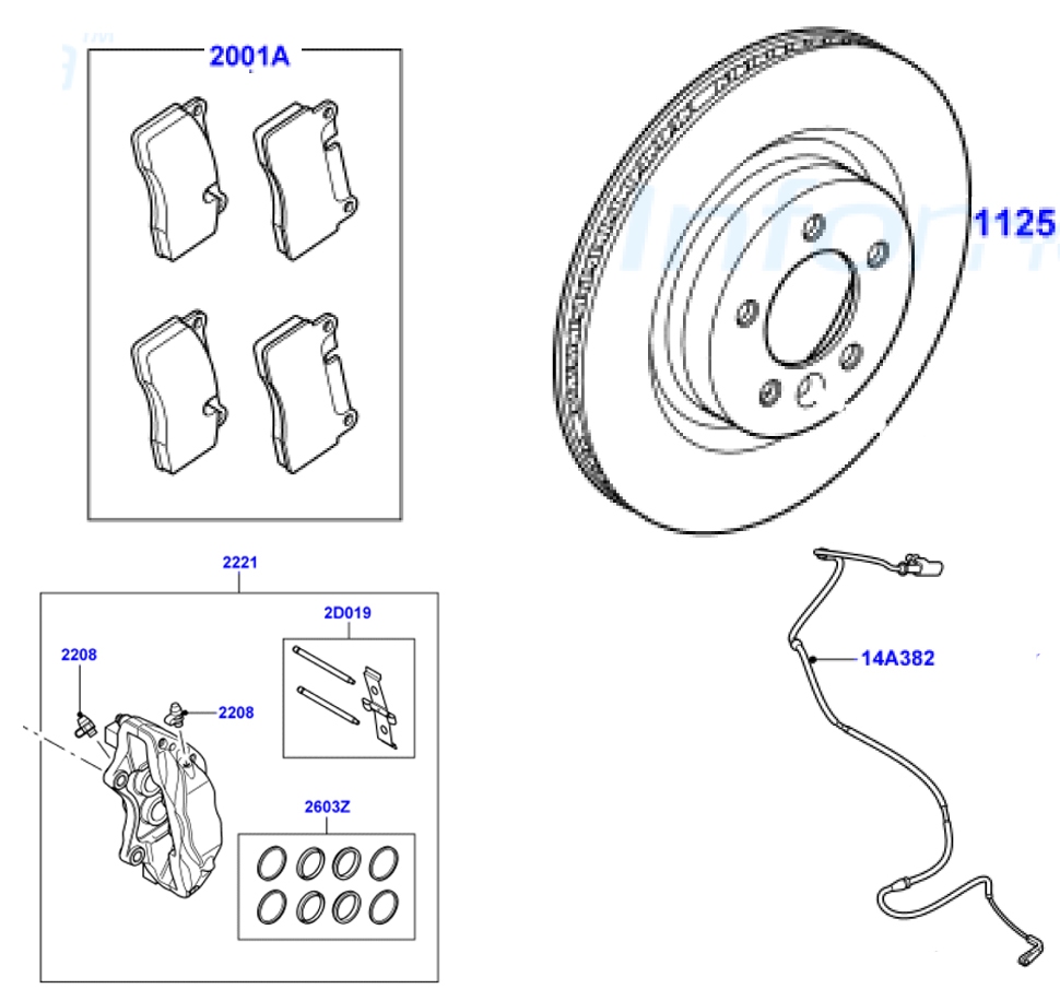 Brake calipcer front right (Pos. 2221)