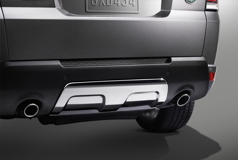 Stainless steel bottom guard rear side