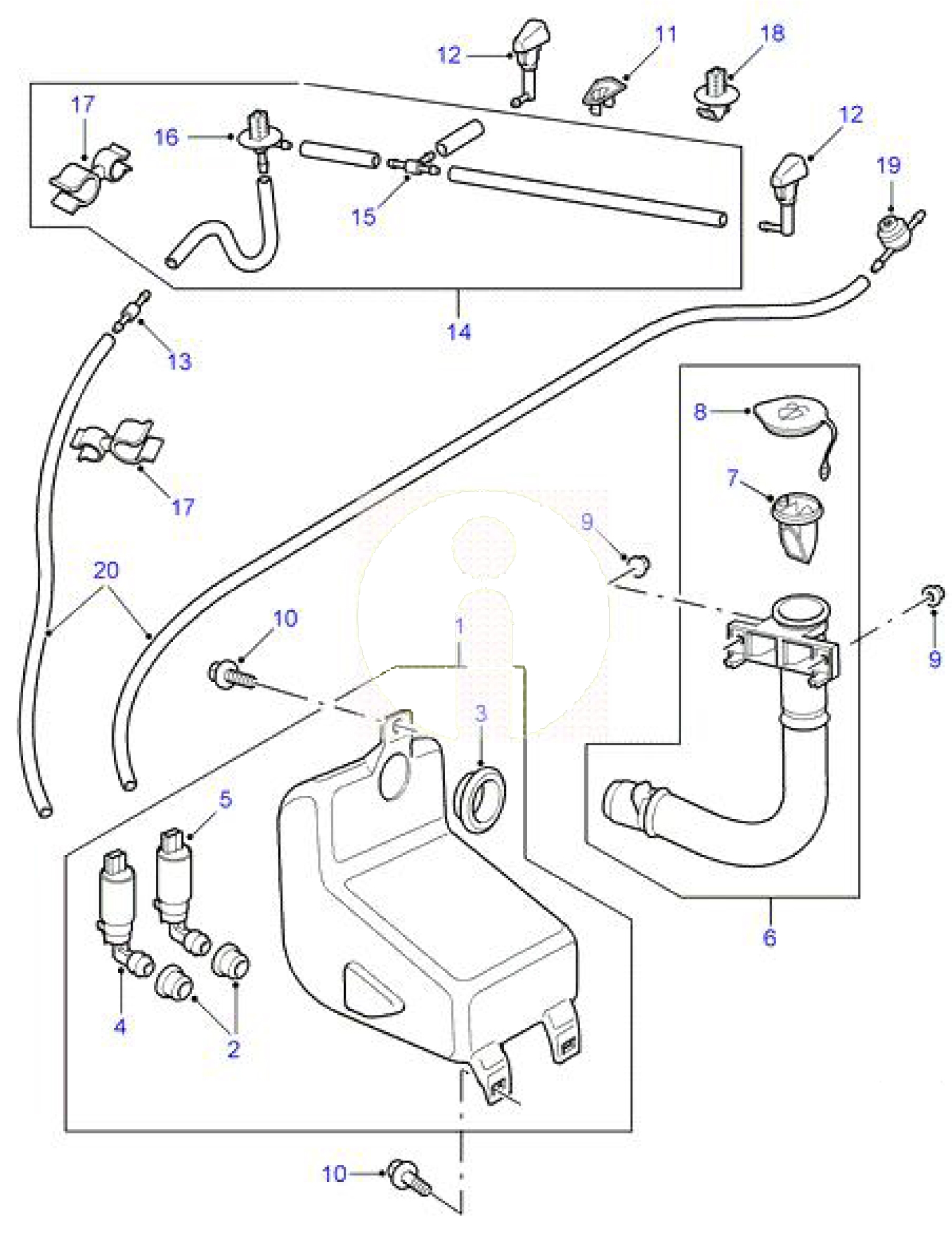 Scheiben Sprinklerkopf Vorne (Pos. 12)