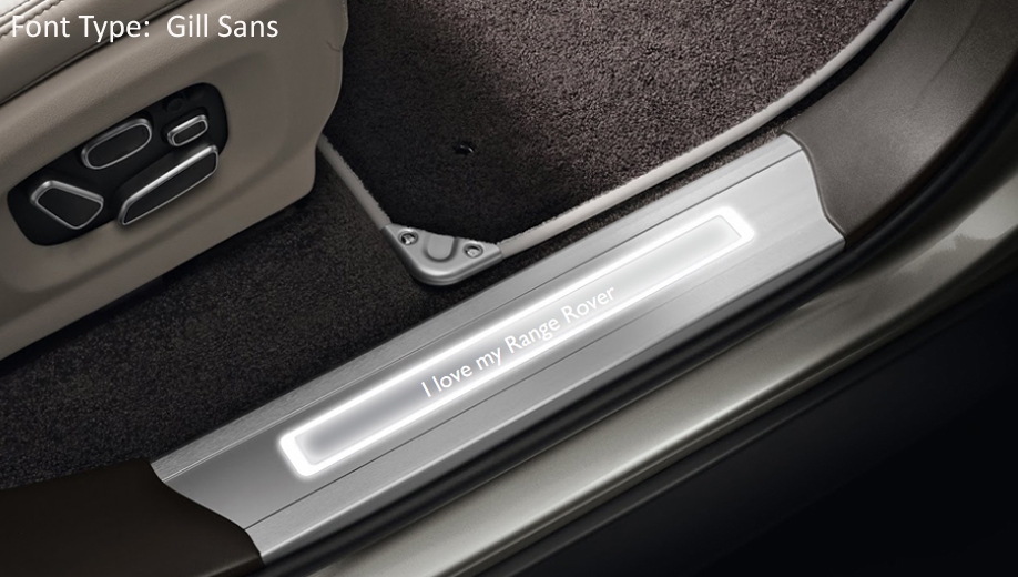 Door sill trims with lights-Personalated - Front set