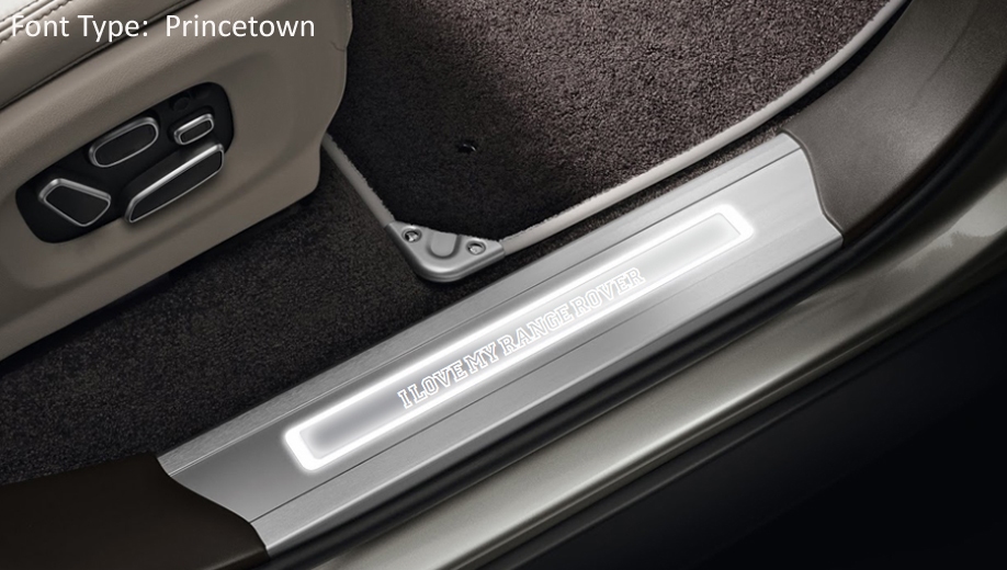 Door sill trims with lights-Personalated - Front set