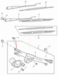 Ruitenwisser arm RHD passagiers zijde  (Pos. 10)
