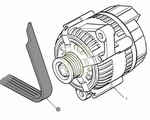 Multi V-riem dynamo  1.8 L. 4-cil. K-serie benzinemotor