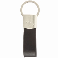 Leather Loop Keyring - Black
