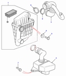 Air Cleaner element 1.8 L. 4-cil. K-serie Petrol engine