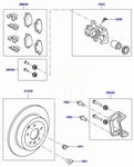 Brake calipcer rear  left side  (rebuilt  (Pos.2552)